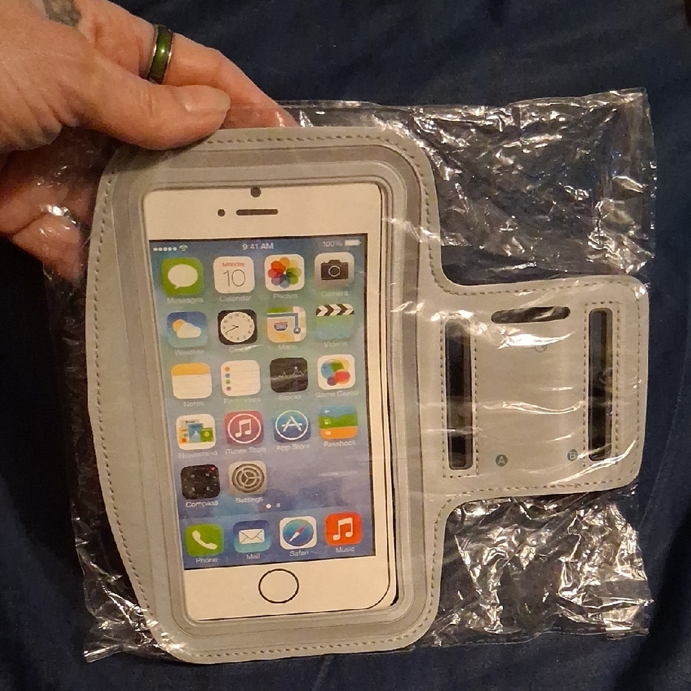 Gray Armband Phone Holder